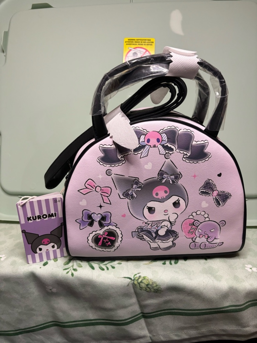 Loungefly Kuromi & Baku Ribbon Dome Crossbody Bag